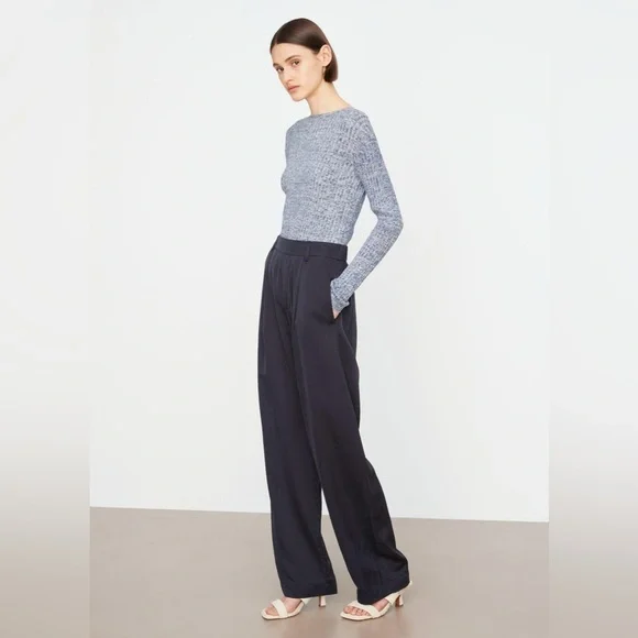 VINCE Silk-Blend High-Waist Pull-On Pants - Picture 9 of 14